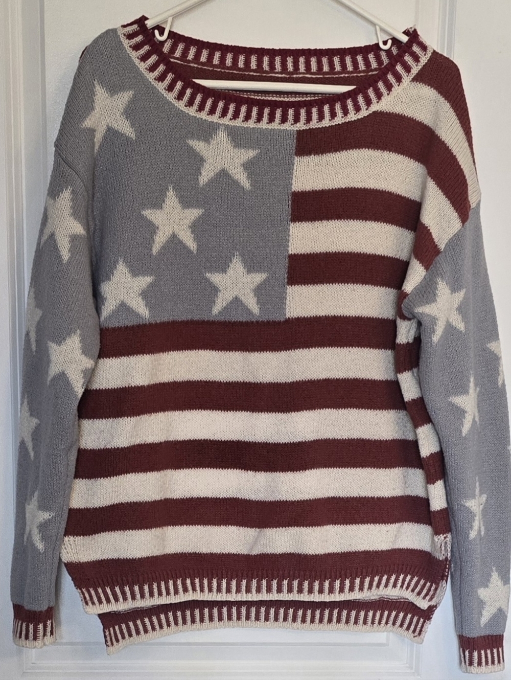 Flag Sweater- Size Large- Excellent Used Condition